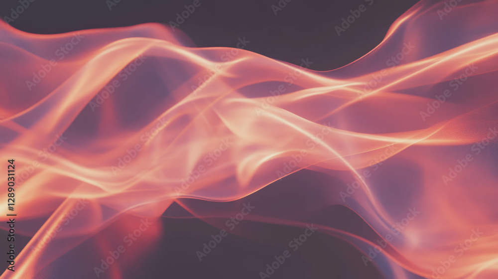 Poster Flickering flames against dark background for dynamic visual designs