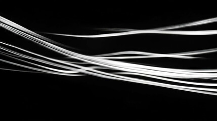 Abstract background with floating light beams and dynamic contrast for modern design