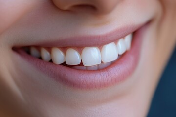 Obraz premium A close-up view of a person's mouth with a toothbrush, perfect for dental or hygiene related illustrations