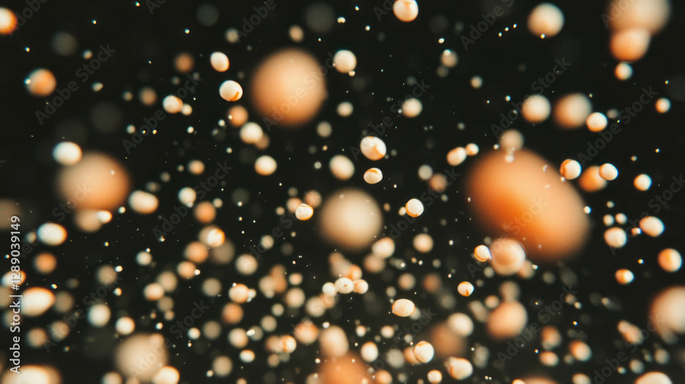 Aufkleber Surreal background of floating quinoa grains in motion