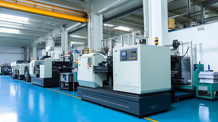 machines operating in a factory