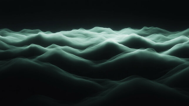 Ethereal foggy mist with soft diffused light for serene atmosphere design