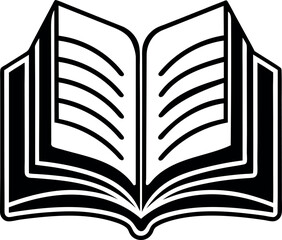 open book vector illustration