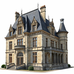 Obraz premium manor house isolated on transparent background