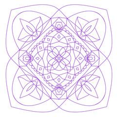 abstract flower pattern