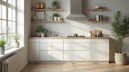 Interior of modern kitchen