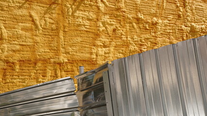 abstract construction fence background