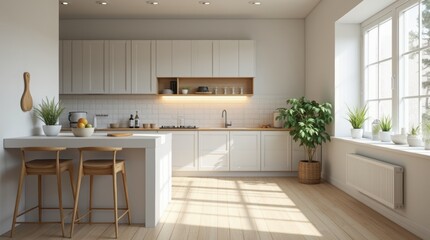 Fototapeta premium Interior of modern kitchen