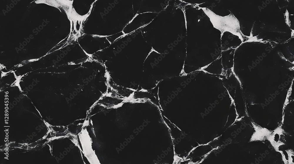 Poster abstract cracked ice texture with dark inclusions for creative design