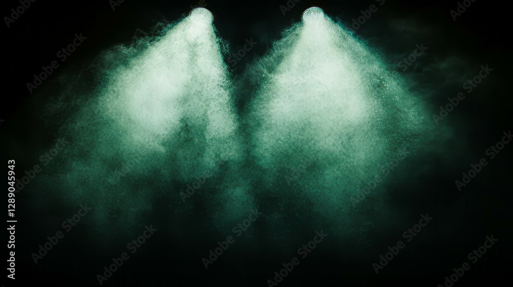 Aufkleber atmospheric scene with light rain and diffused light
