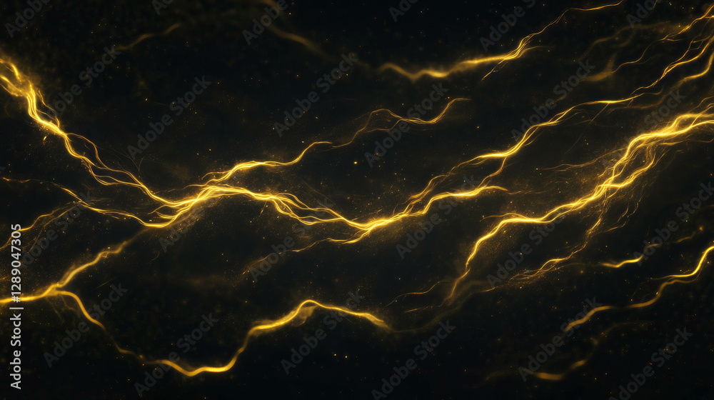 Poster dynamic background of rising sparks and bright yellow flash for energy concepts