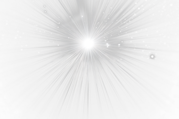 Bright light burst with sparkles on Transparent .