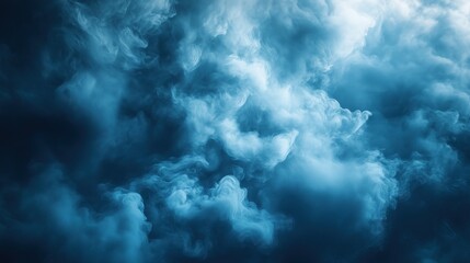 Obraz premium Oxygen overcast billow, abstract interpretation of billowing clouds forming intricate oxygen-filled spirals