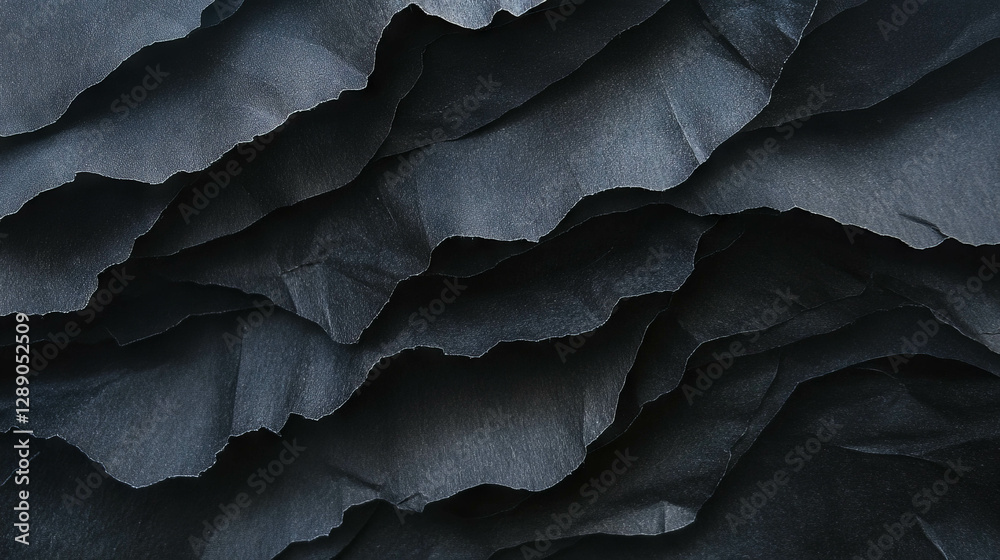 Poster abstract black layered paper texture for creative background design