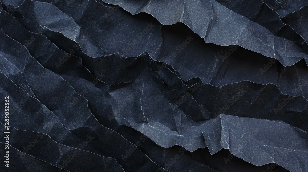 Poster abstract black layered rumple paper texture for artistic backgrounds