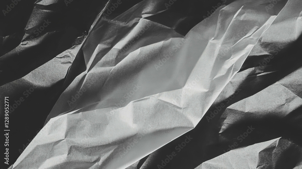 Poster black lightly rumpled paper texture for artistic backgrounds and graphic design