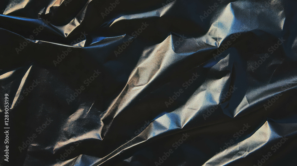 Poster black rumpled paper texture for modern art and design projects