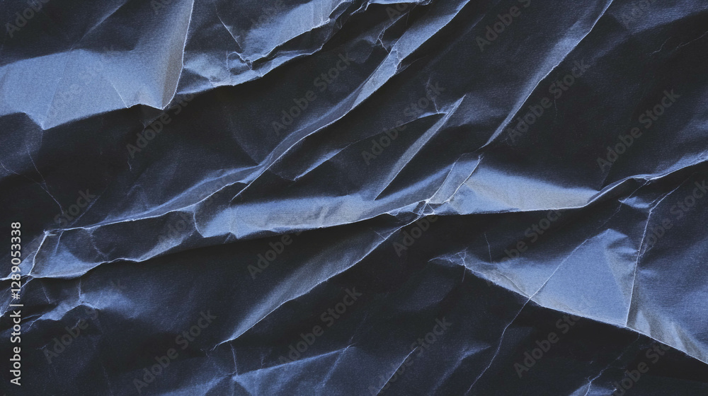 Poster abstract black crumpled paper texture for background design and creativity