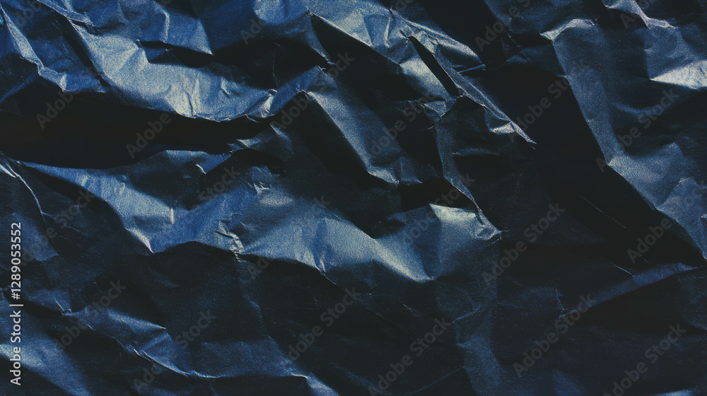 Poster dark rumpled paper texture overlay for creative background and design projects