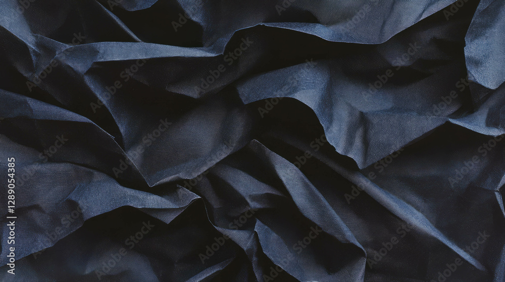 Poster abstract black rumpled paper texture for creative backgrounds and design projects