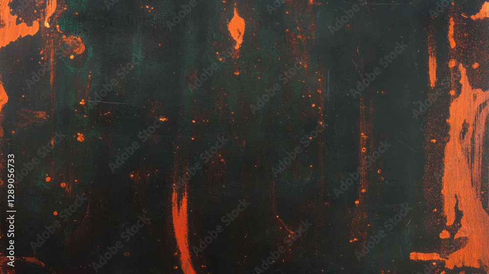 Poster Copper linear texture with abstract patterns for artistic design