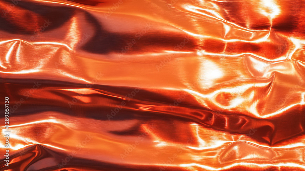 Poster shimmering copper texture with smooth grain for design and decoration projects