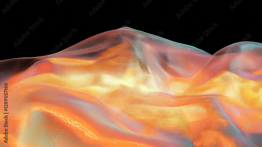 Poster abstract copper texture with metallic overlay and vibrant gradient background