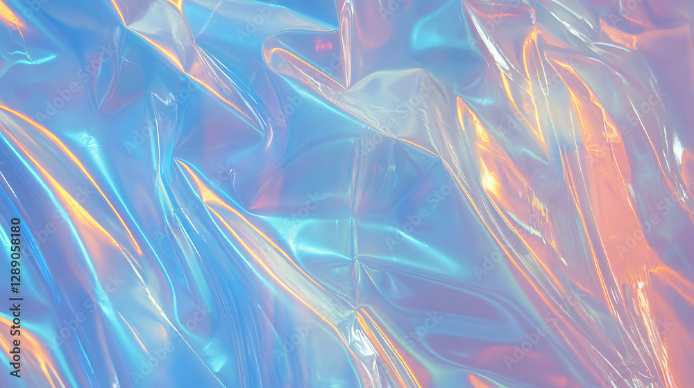 Poster Iridescent overlay texture with fine diagonal ribbed patterns for backgrounds