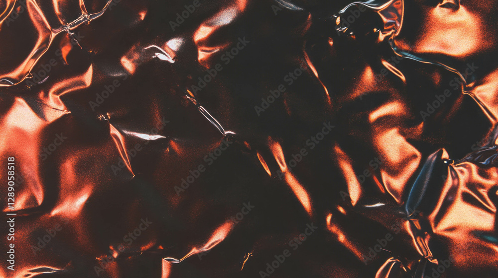 Aufkleber Abstract hammered copper texture with irregular metallic patterns for artistic background