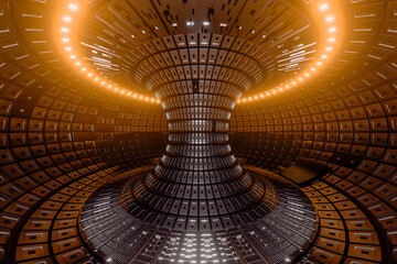 Nuclear Fusion Reactor 3D Render Futuristic Clean Energy Technology