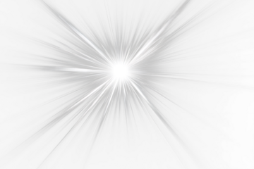 Bright white starburst explosion on Transparent  background.