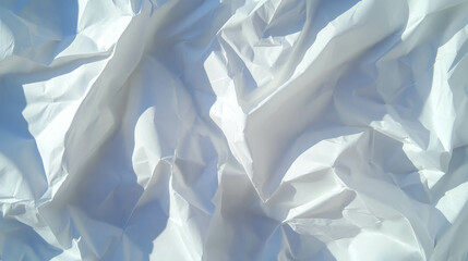 Obraz premium White creased paper texture overlay for design and background projects
