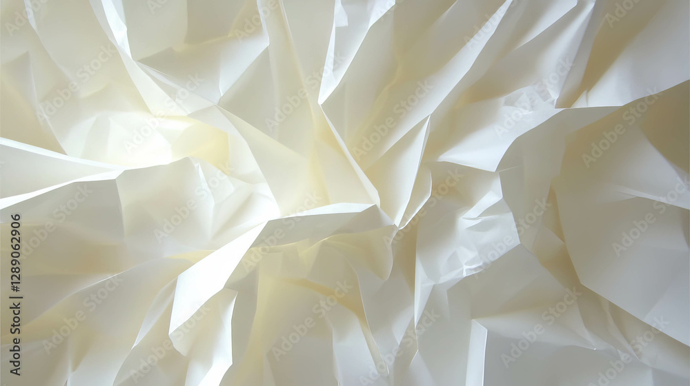 Poster abstract overlay texture of folded and torn white paper for creative background design