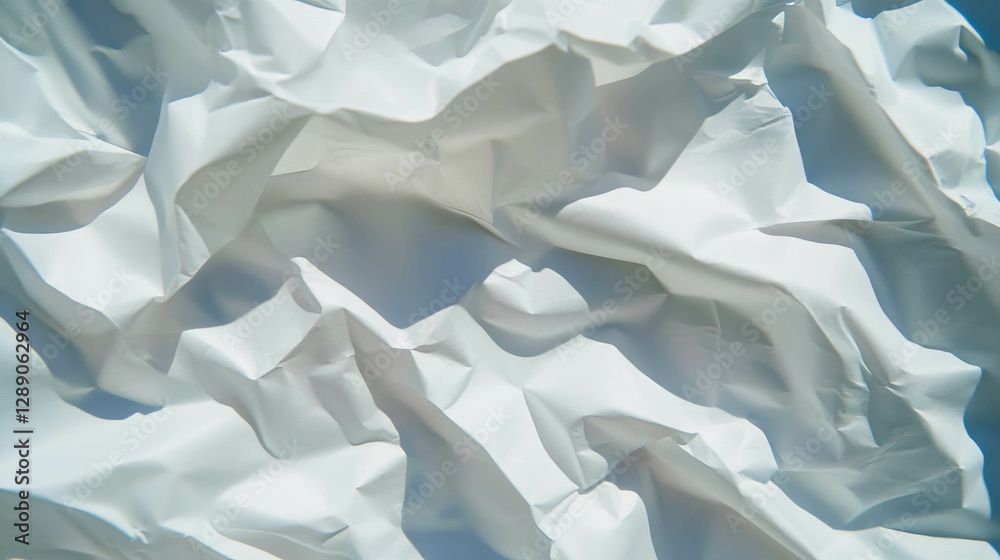 Aufkleber abstract texture of white folded paper with crisp details for creative backgrounds