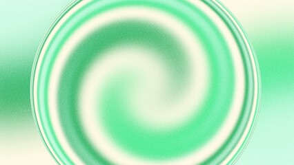 Pastel green swirl gradient abstract background with spiral design in the center