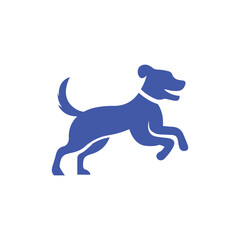 dog logo design vector template