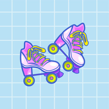 Pink Cute Roller Skate