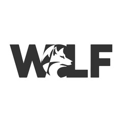 Fototapeta premium unique logo for the wolf