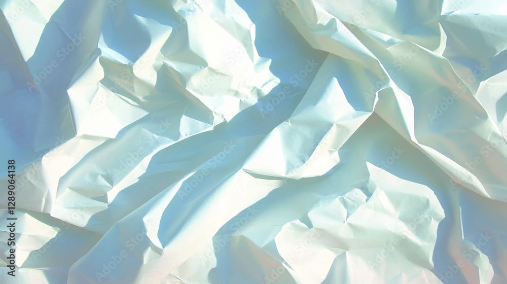 Poster abstract overlay of lightly folded white paper texture for creative design