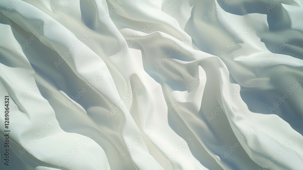 Poster abstract overlay texture of white wrinkled paper for design and decoration