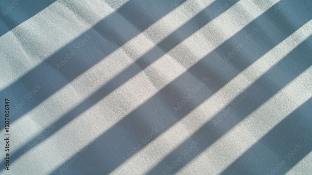 Poster Diagonal ribbed texture pattern with light and shadow overlay