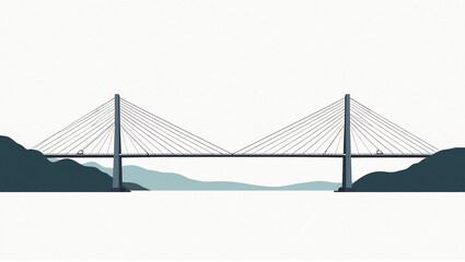 Obraz premium Kosciuszko Bridge Cable Stays