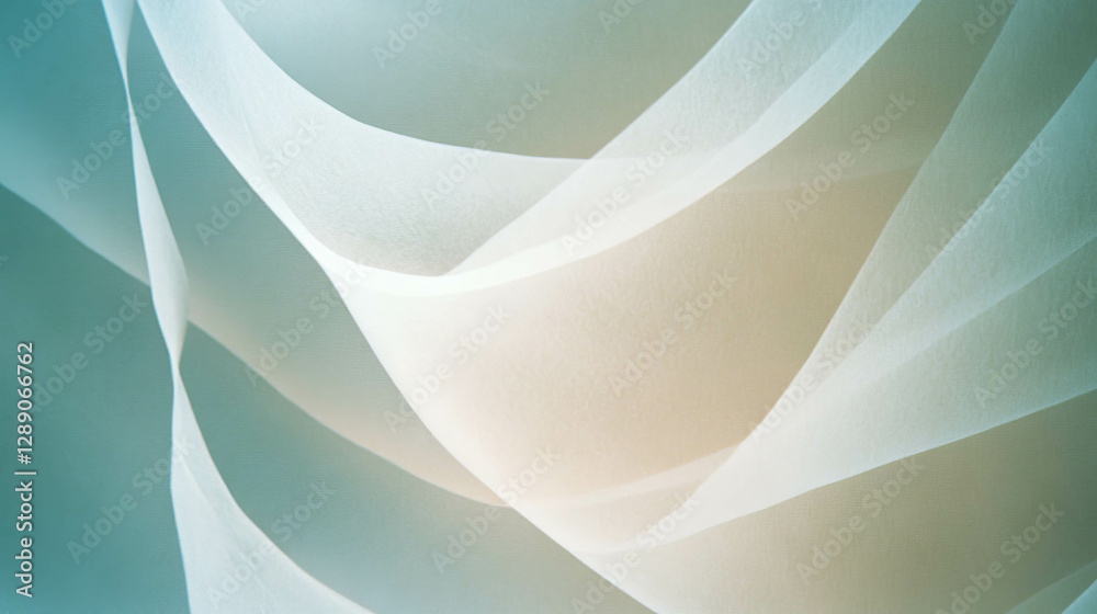 Poster Abstract intersecting ribbed texture overlay in soft pastel hues for creative design projects