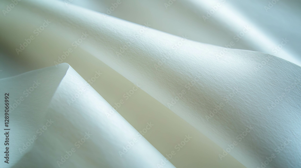 Aufkleber Elegant minimalist texture with rounded horizontal overlay in soft white tones