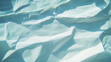 Obraz premium Abstract texture of sharp ribbed white creased paper for design projects