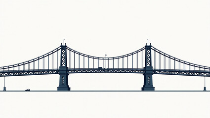 Obraz premium Williamsburg Bridge Lattice Towers