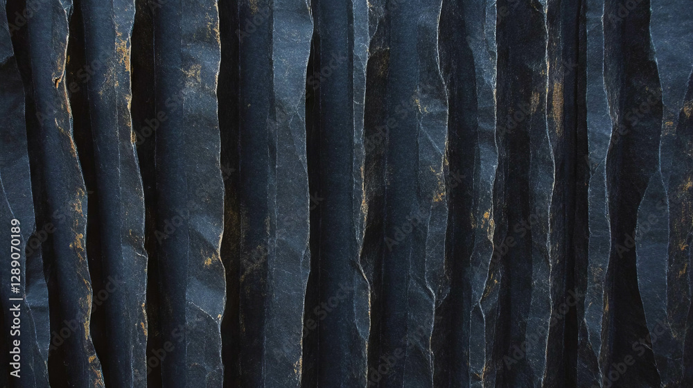 Poster textured deep ribbed craft paper with organic patterns for creative design and background