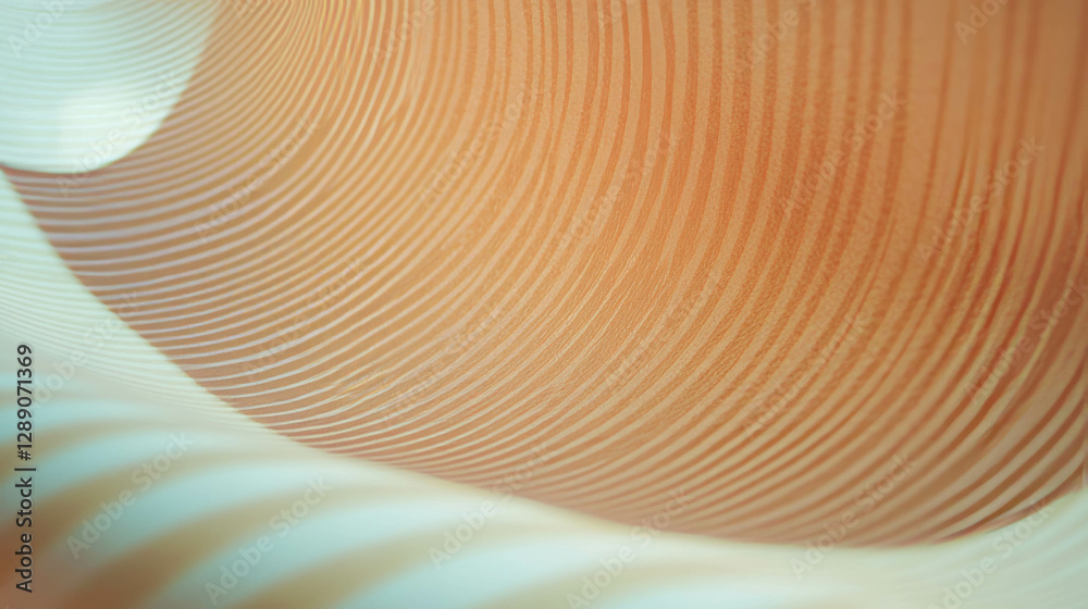 Poster Abstract ribbed texture with rounded horizontal pattern for design projects