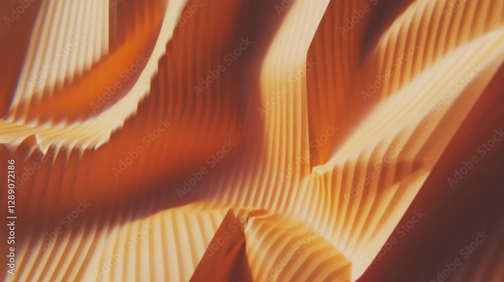Poster abstract craft paper texture with shallow ripples and warm tones for creative background design