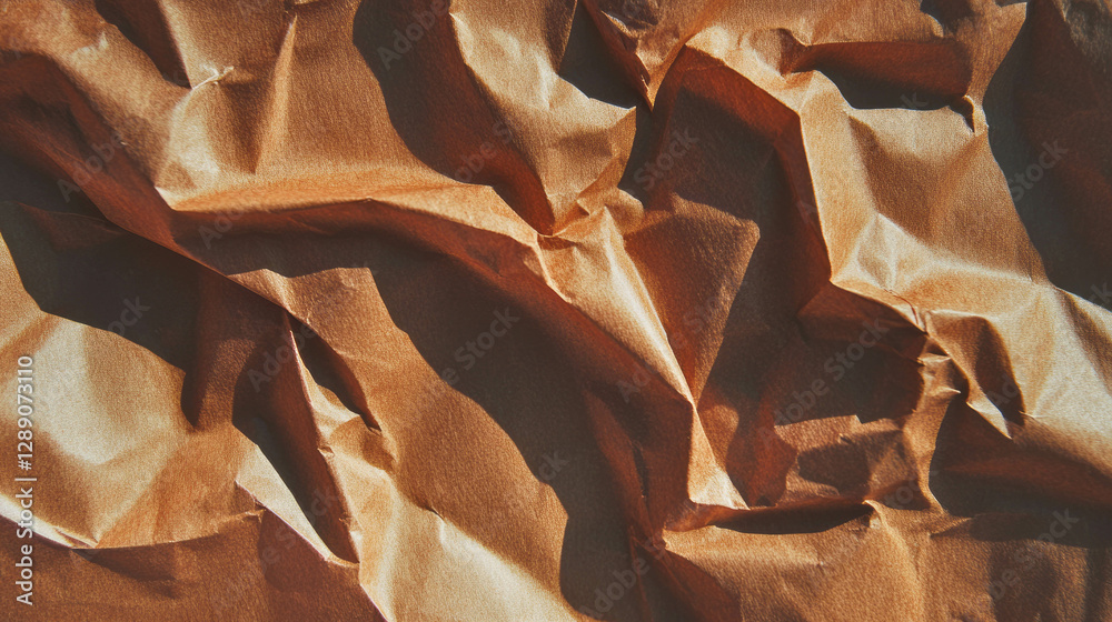 Poster abstract texture of uneven ribbed craft paper design for creative projects